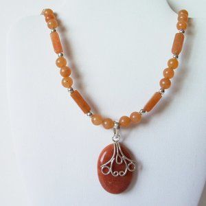 Natural Aventurine necklace, NEW (#874)
